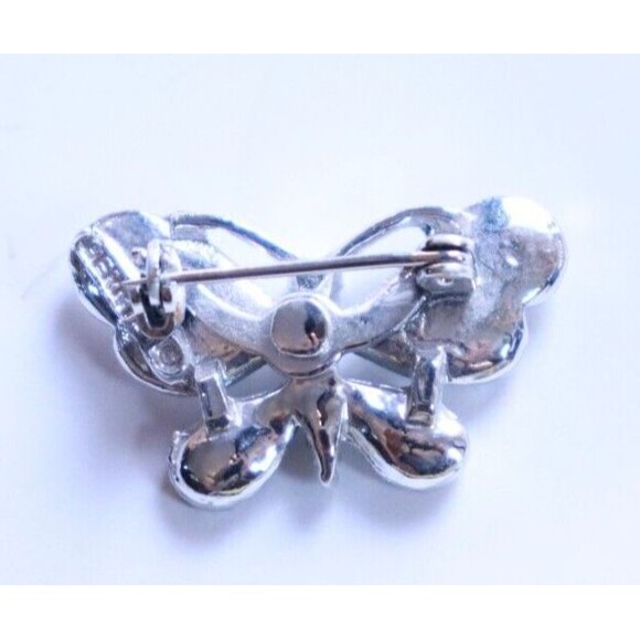 Gerrys Butterfly Brooch VTG Vintage Signed Silver Tone Filigree - Picture 2 of 3